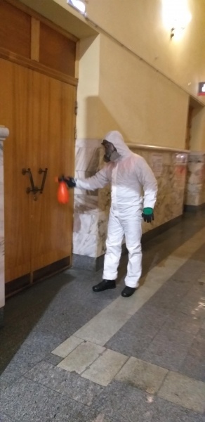 Специалисты Центра осуществили специальную обработку Рижского вокзала