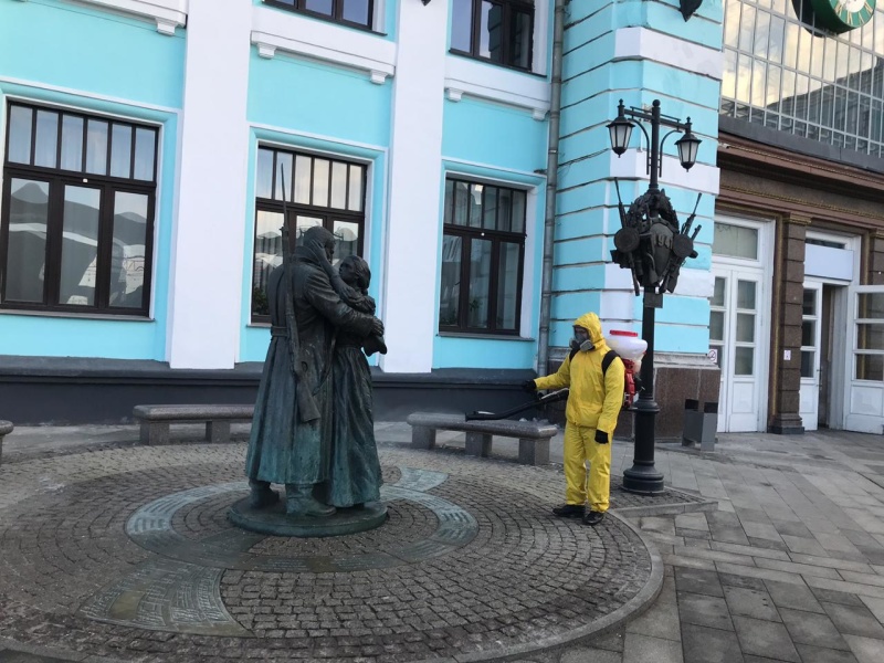 Обработка Белорусского вокзала
