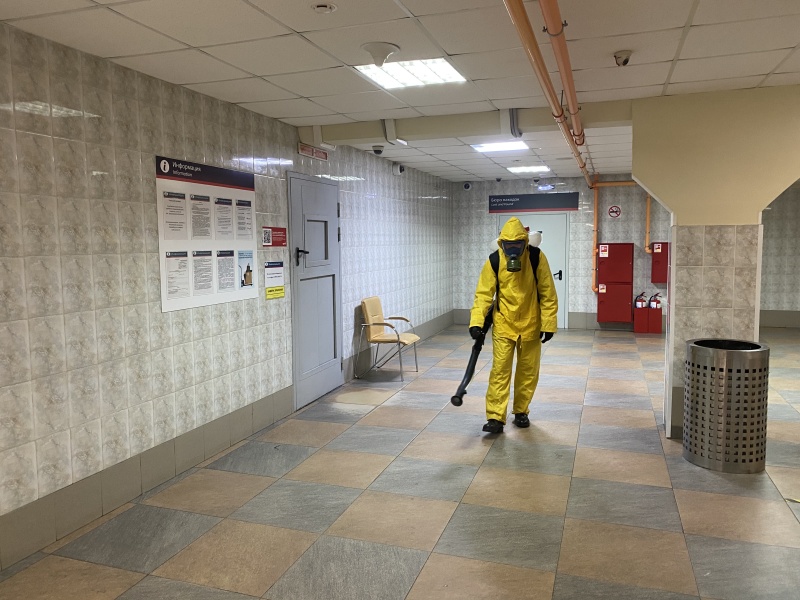 Обработка Белорусского вокзала