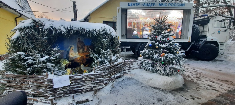 Рождество в Троицком храме поселка Мосрентген