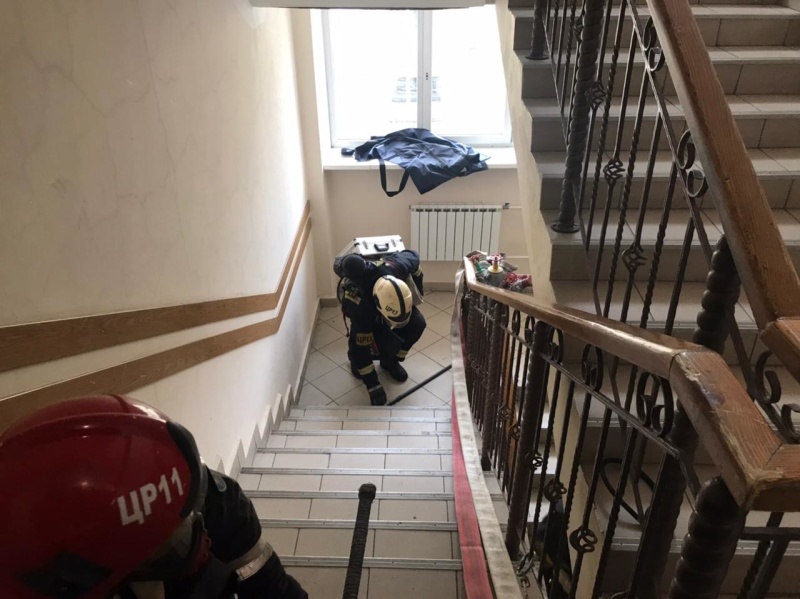 Тренировка дежурных сил при возникновении пожара