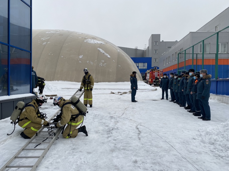 В Центре проведена учебная пожарная тревога