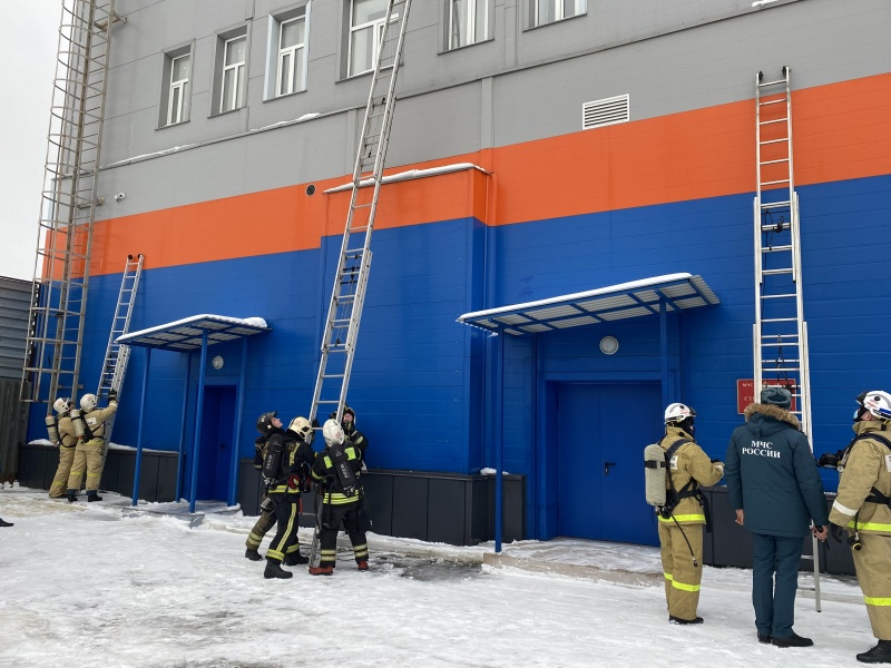 В Центре проведена учебная пожарная тревога