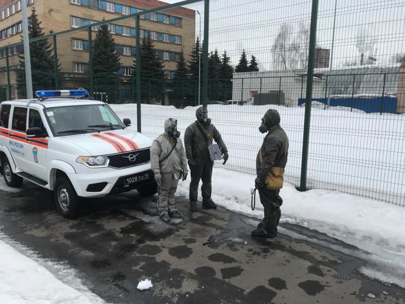 Продолжается полевой выход управления РХБ защиты