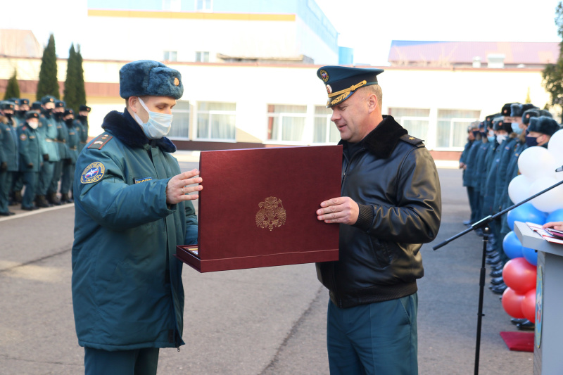 Встреча отряда из служебной командировки