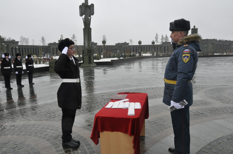 Участие в торжественном мероприятии посвящения в звание "Российского кадета"