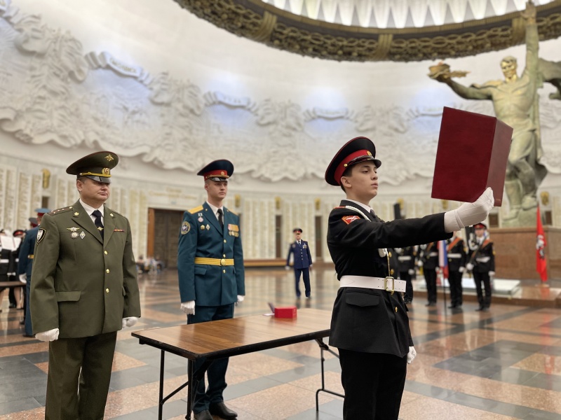 Участие в торжественном мероприятии, посвящения в звание "Российского кадета"