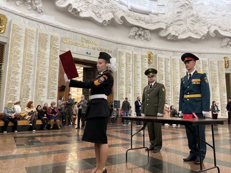 Участие в торжественном мероприятии, посвящения в звание "Российского кадета"