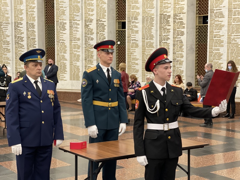 Участие в торжественном мероприятии, посвящения в звание "Российского кадета"