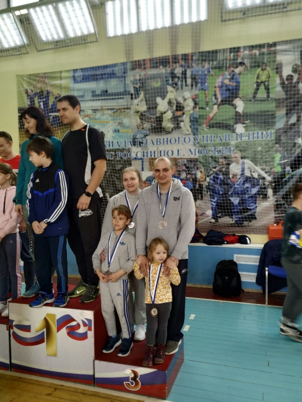 Призовое место на соревнованиях «Спортивная семья»