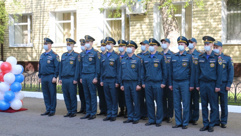 В Центре "Лидер" состоялись проводы отряда на выполнение пиротехнических работ в г. Керчь (Республика Крым)