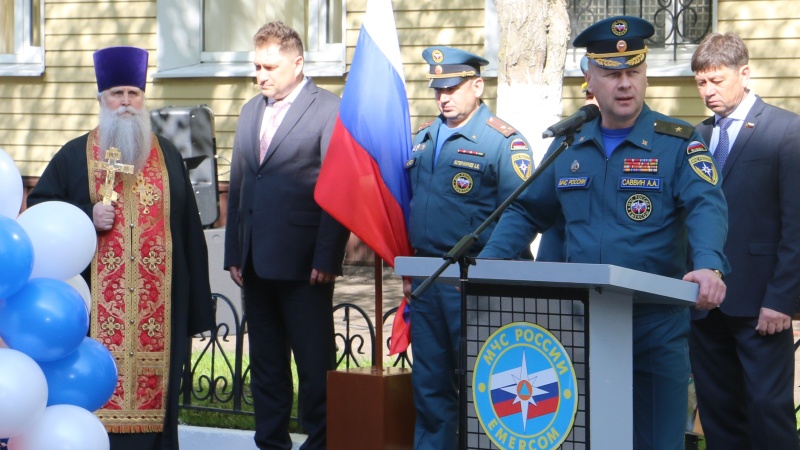 В Центре "Лидер" состоялись проводы отряда на выполнение пиротехнических работ в г. Керчь (Республика Крым)