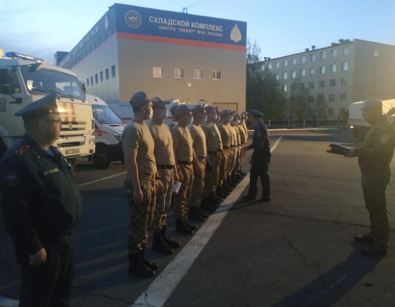 Отряд Центра «Лидер» убыл для выполнения задач в Республику Крым