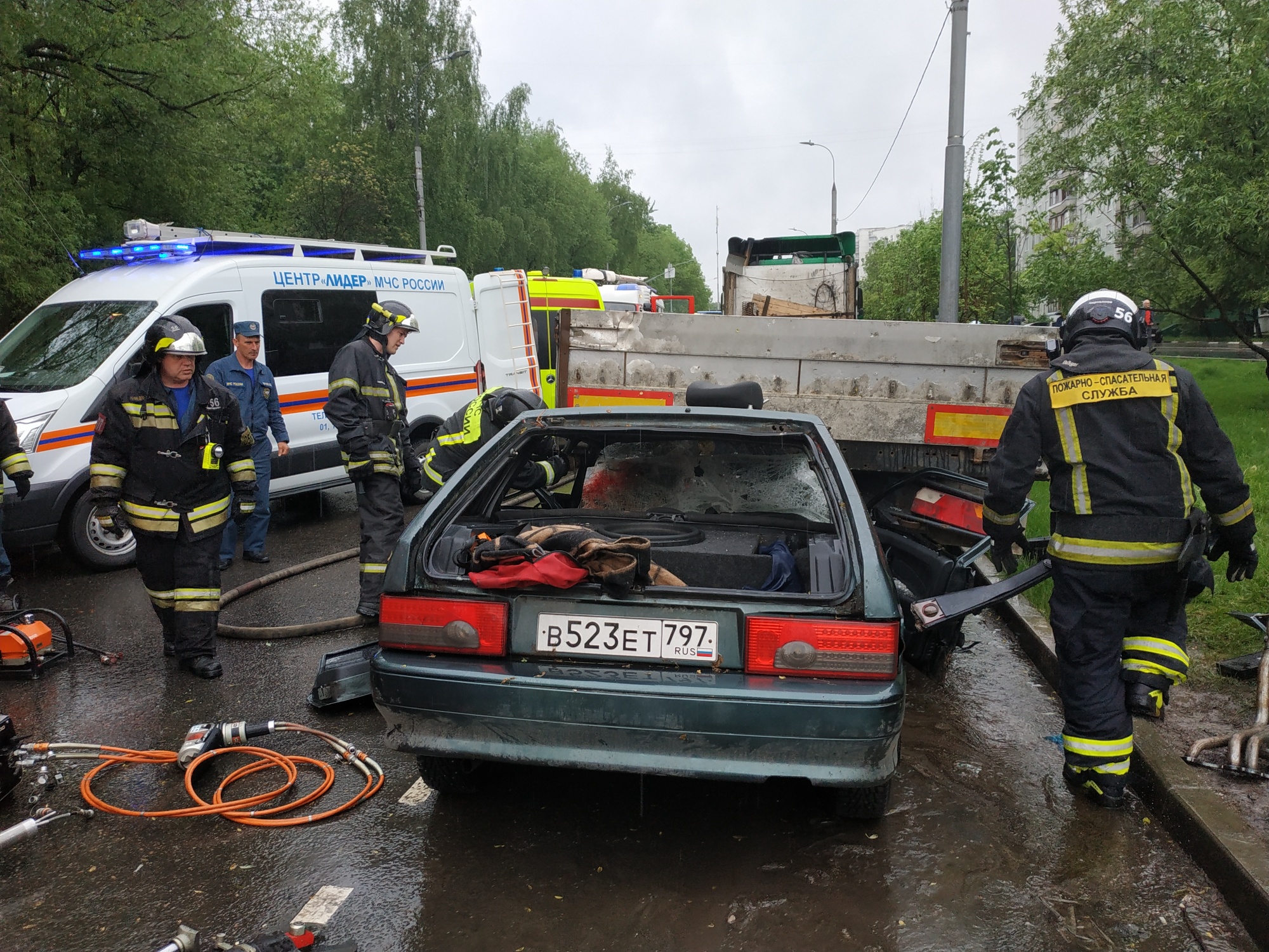 Выезд дежурной смены на ДТП - Новости - ФГКУ «Центр по проведению  спасательных операций особого риска «Лидер»