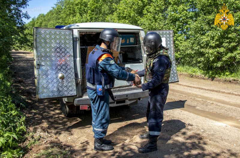 Пиротехники МЧС России приступили к уничтожению боеприпасов в Тверской области. Видео
