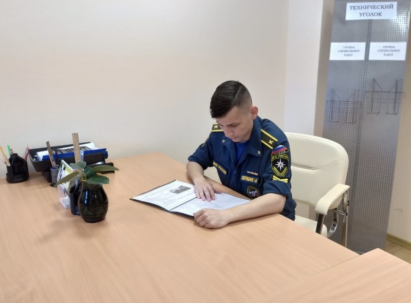 В Центр "Лидер" прибыли курсанты АГЗ МЧС России для прохождения производственной практики