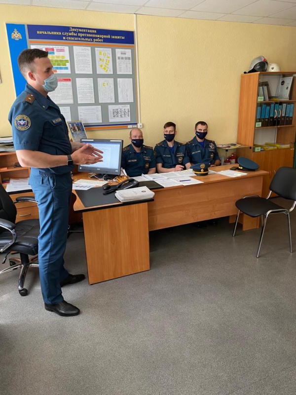 Занятия с личным составом, привлекаемым к несению дежурств в составе пожарных нарядов Центра