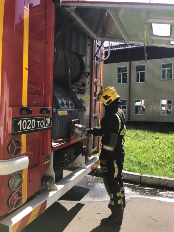 Проверка и тренировка дежурных сил при возникновении пожара
