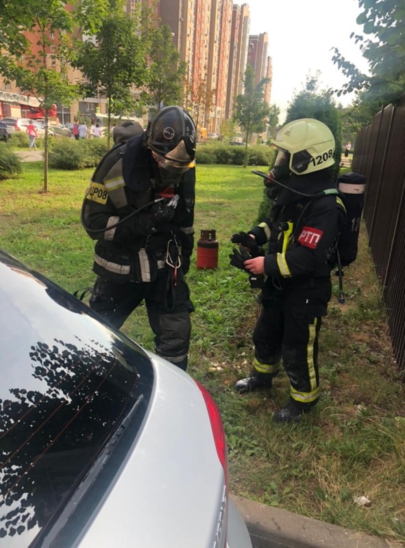 Проведение аварийно-спасательных работ при возгорании