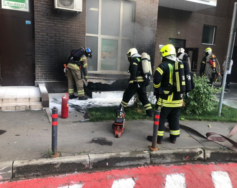 Проведение аварийно-спасательных работ при возгорании
