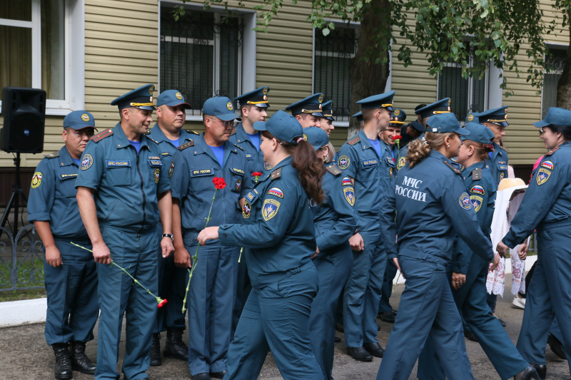 Встреча отряда из Ржевского района Тверской области