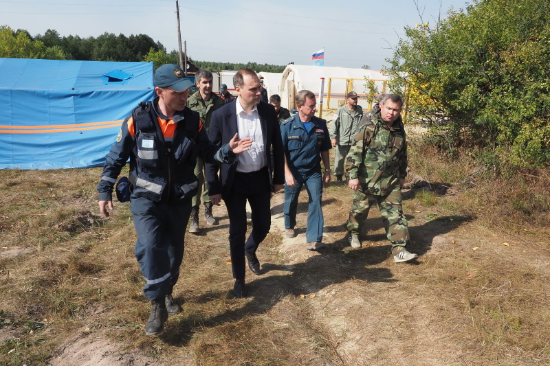 Центр "Лидер" продолжает ликвидацию пожара на территории Мордовского заповедника
