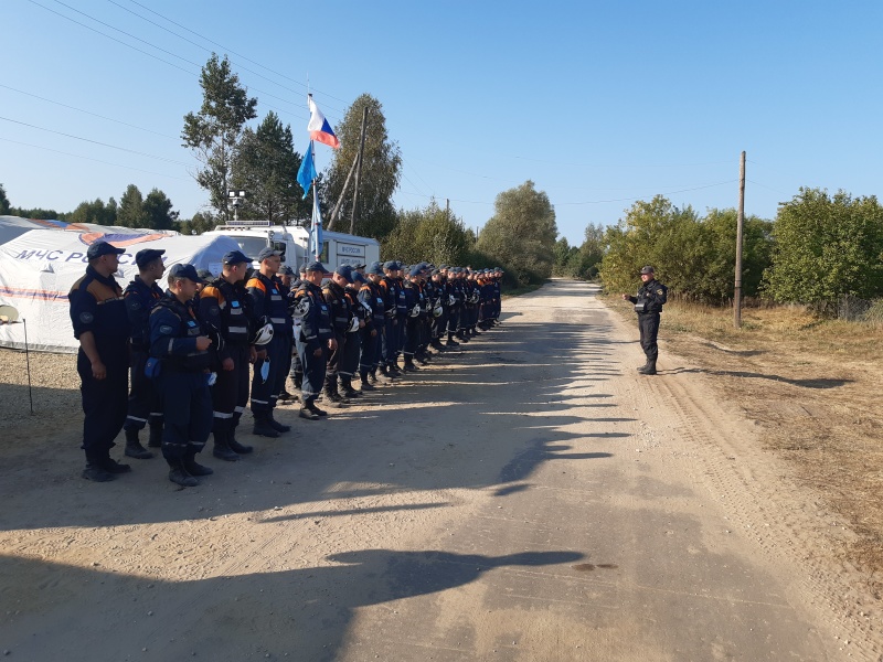 Спасатели Центра выполняют задачи по ликвидации очагов пожаров в Мордовии 01.09.2021
