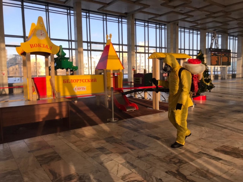 Обработка Белорусского вокзального комплекса