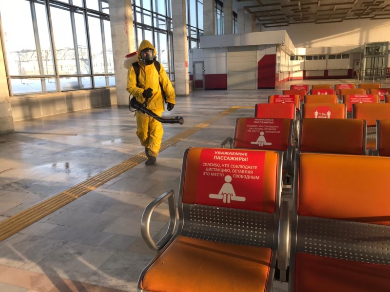 Обработка Белорусского вокзального комплекса