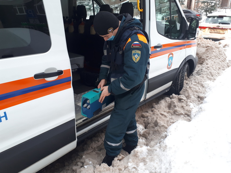 Проведение замеров  ПДК паров ртути