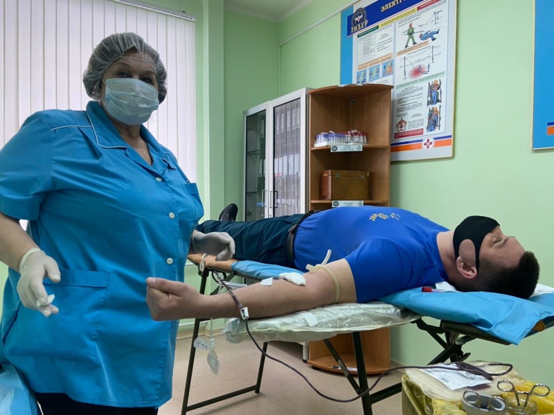 Проведена акция по сдачи донорской крови