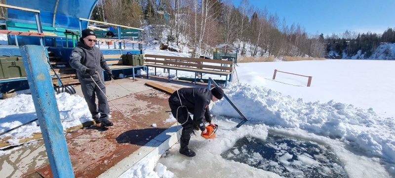 Учебно-тренировочные сборы водолазов Центра в Подмосковье