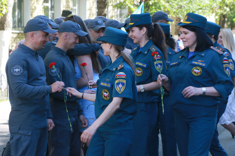 Встреча  отряда,   проводившего пиротехнические и специальные водолазные работы на акватории Балтийского моря