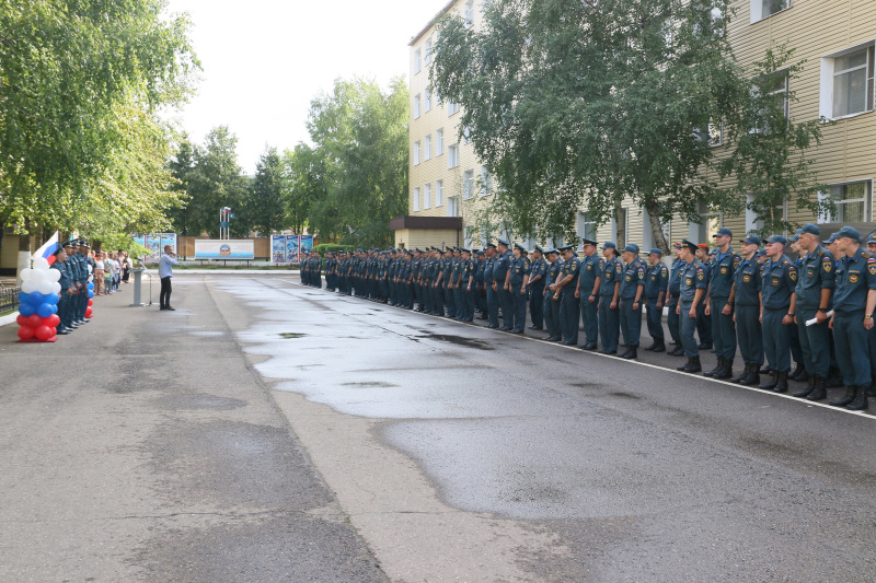 В Центре встретили военнослужащих, прибывших из командировки