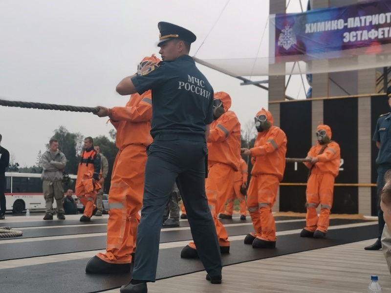 Команда Центра приняла участие в химико-патриотической эстафете специалистов РХБ защиты