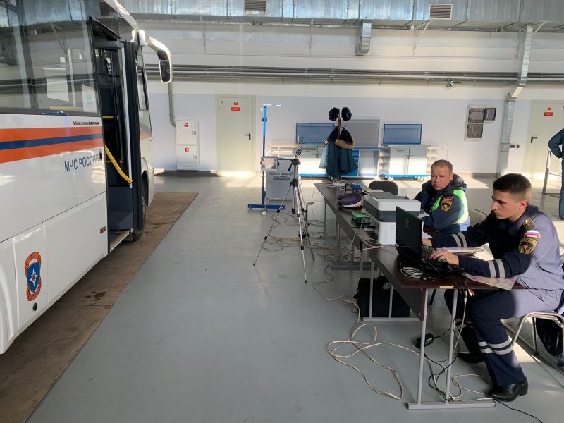 Технический осмотр транспортных средств в ФГКУ «Сибирский спасательный центр МЧС России»