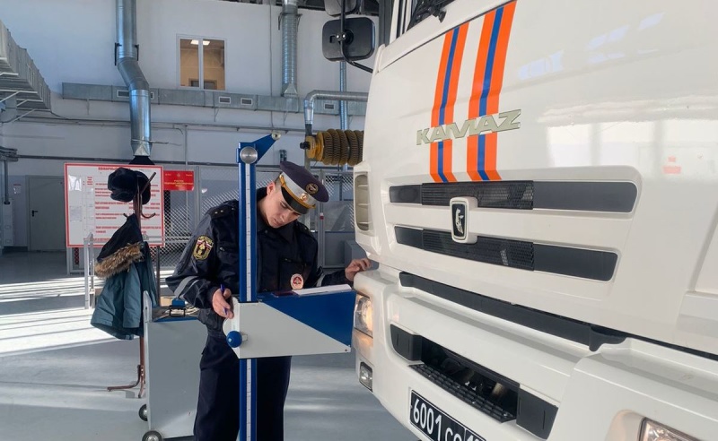 Технический осмотр транспортных средств в ФГКУ «Сибирский спасательный центр МЧС России»