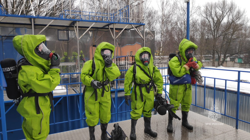 Проведение занятий  по  ведению газоспасательных работ