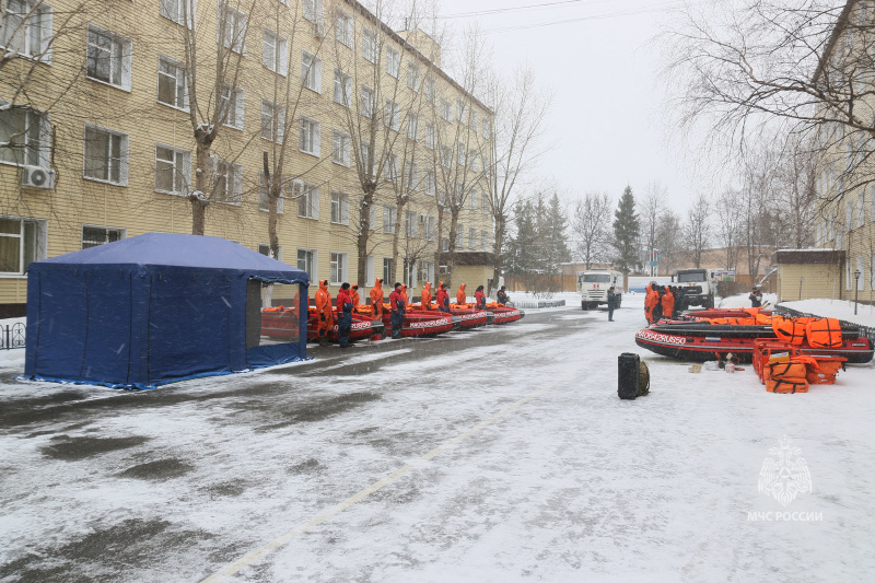 Проверка готовности  АМГ  к весенним паводкам