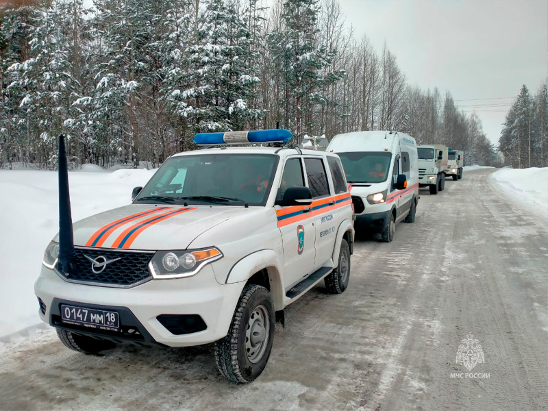 Отрядом РХБ защиты совершен марш в город Мурманск