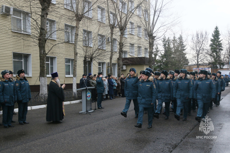 Проводы отрядов в служебную командировку
