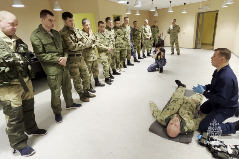 Занятие по тактической медицине с личным составом Росгвардии