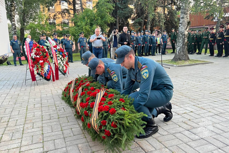 Личный состав Центра "Лидер" принял участие в памятном мероприятии — Дне памяти и скорби