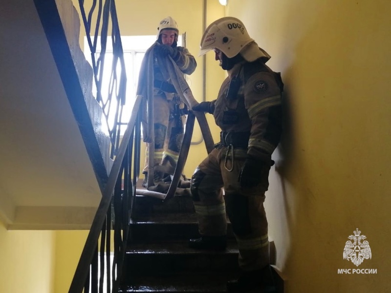 Ликвидация возгорания в жилом доме