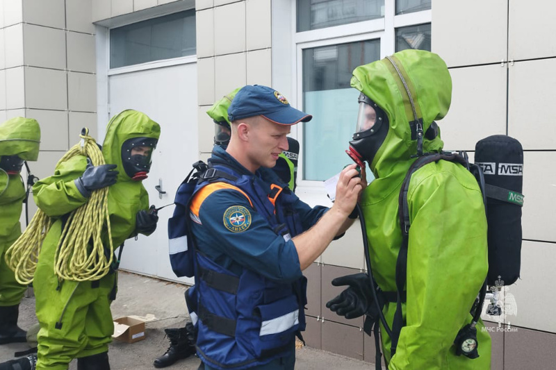 Проведение  занятий  по  ведению газоспасательных работ