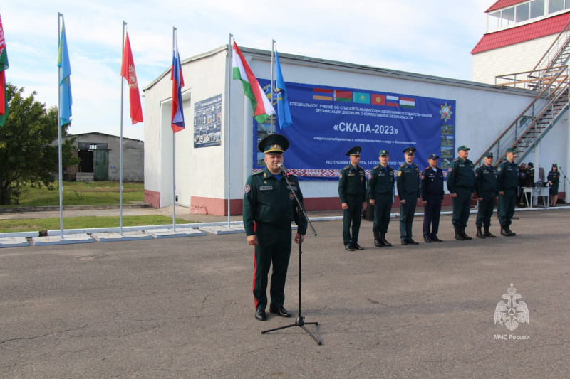 Сводный отряд Центра прибыл на учения ОДКБ "Скала-2023" в Республику Беларусь