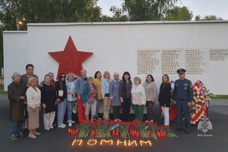 Личный состав Центра "Лидер" принял участие  в памятном мероприятии — Дне памяти и скорби