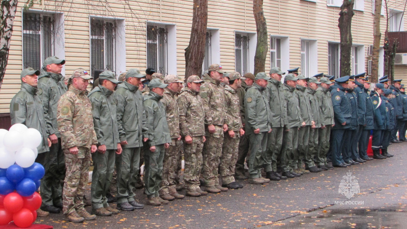 Встреча  отрядов  из служебных  командировок