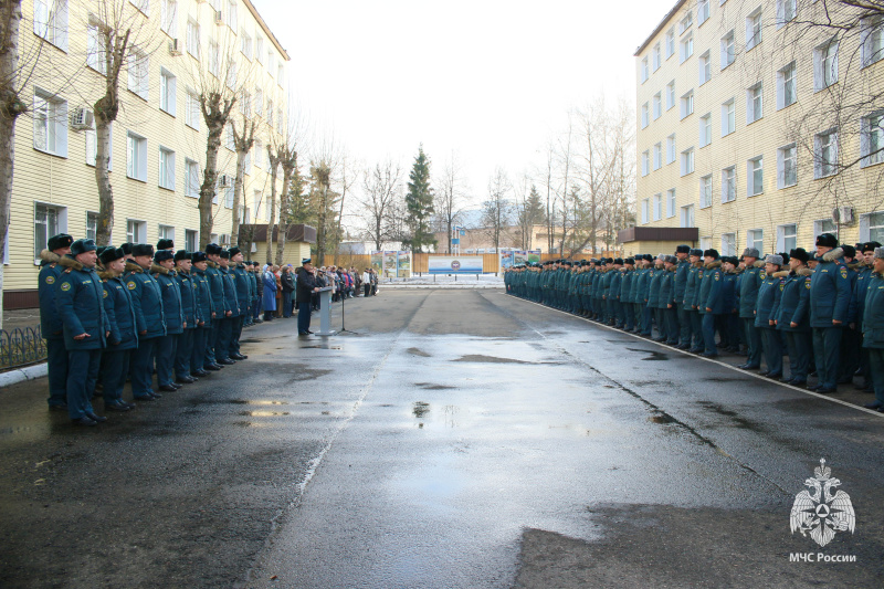 Проводы  отряда  в  служебную командировку