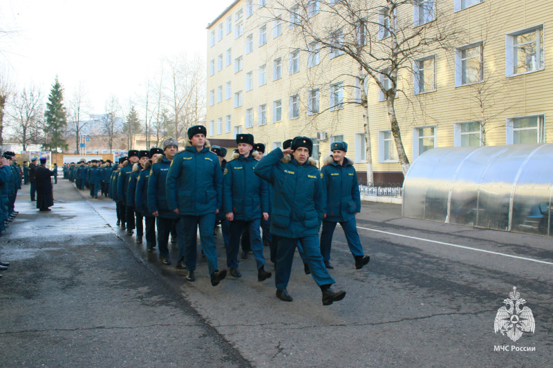 Проводы  отряда  в  служебную командировку